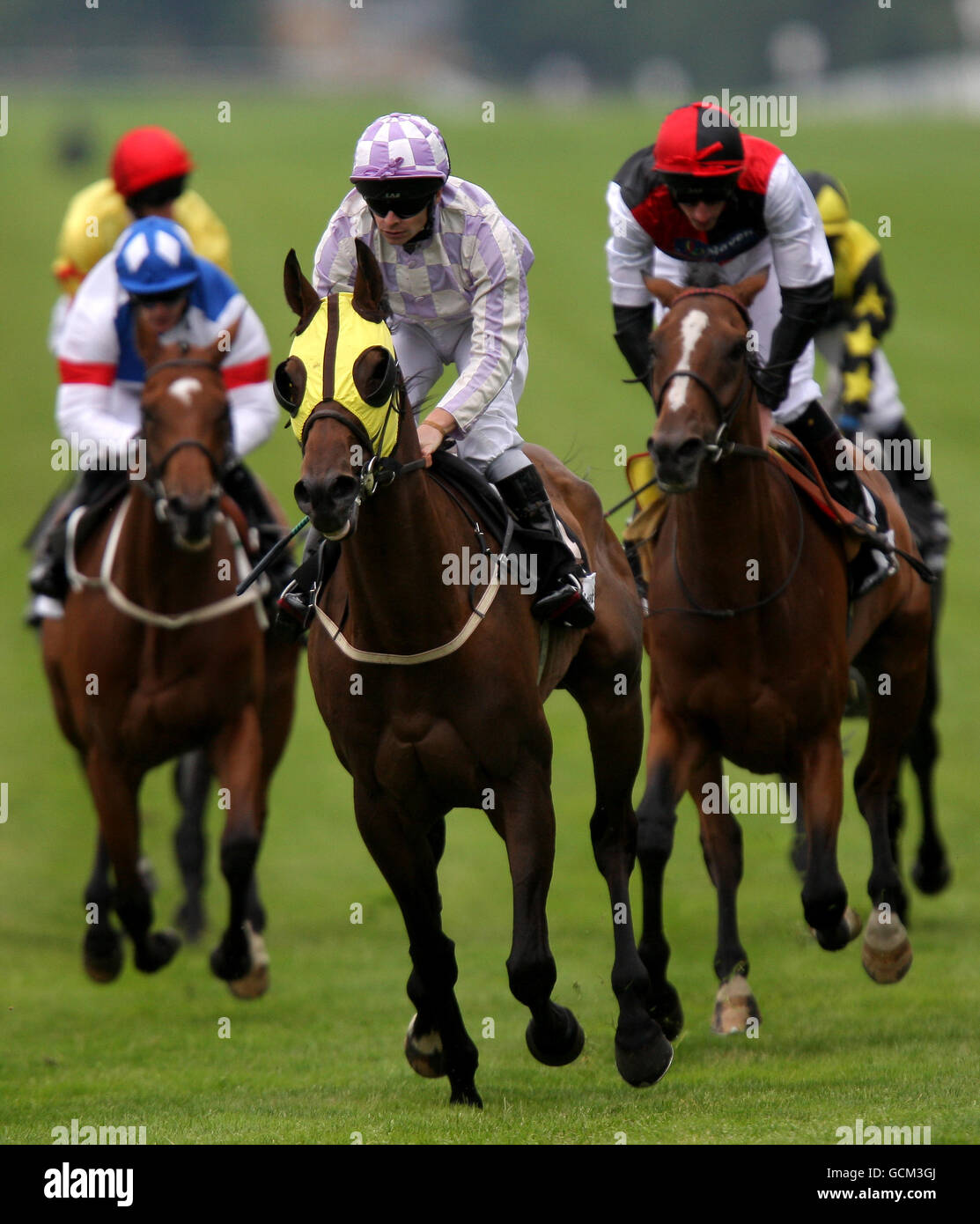Horse Racing - Betfair Weekend Friday - Ascot Racecourse. Colloquial ridden by Fergus Sweeney comes home to win The John Guest Brown Jack stakes Stock Photo