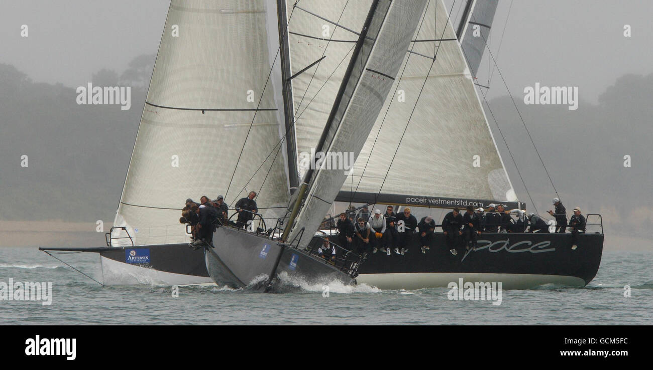 Sailing - Cowes Week - Day One - Isle of Wight Stock Photo