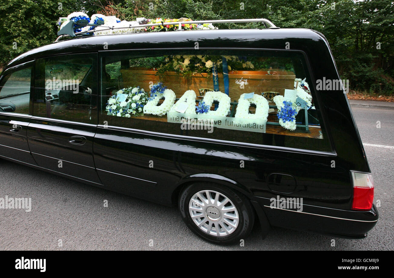 Chris Brown funeral Stock Photo