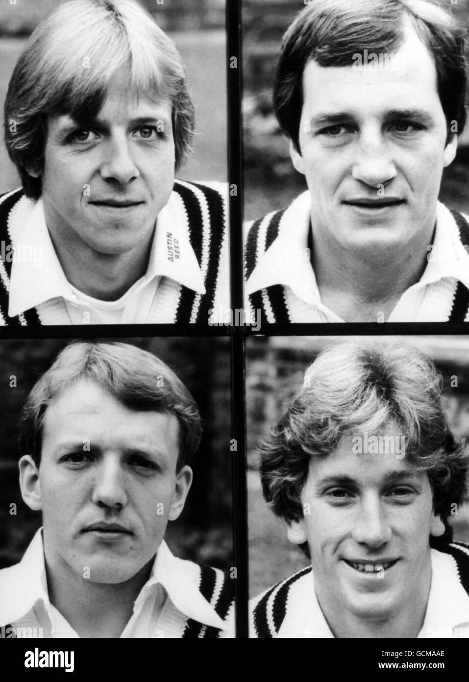 Cricket - Middlsex County Cricket Club - Portraits - 1980 Stock Photo