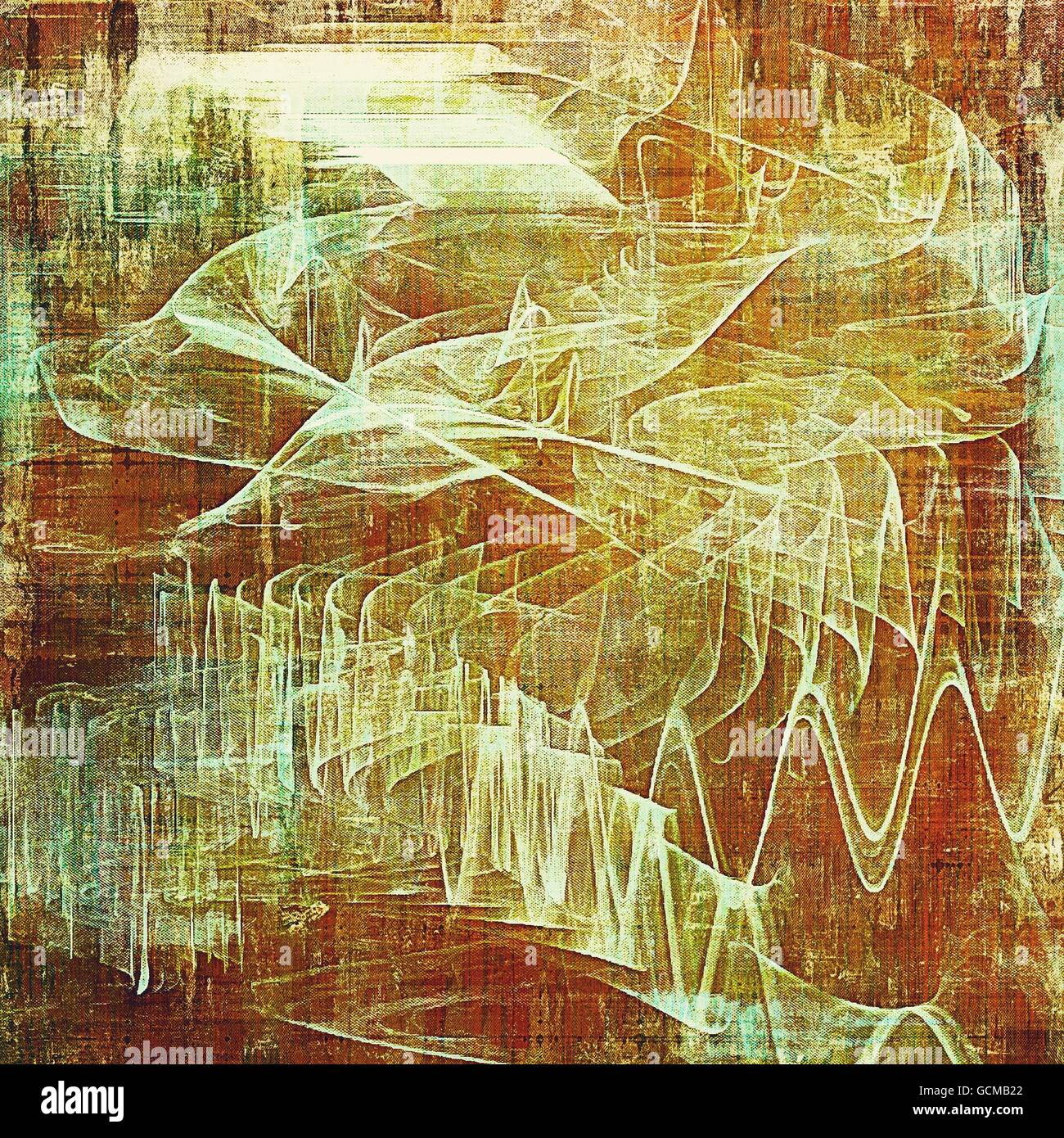 Vintage design background - Grungy style ancient texture with different ...
