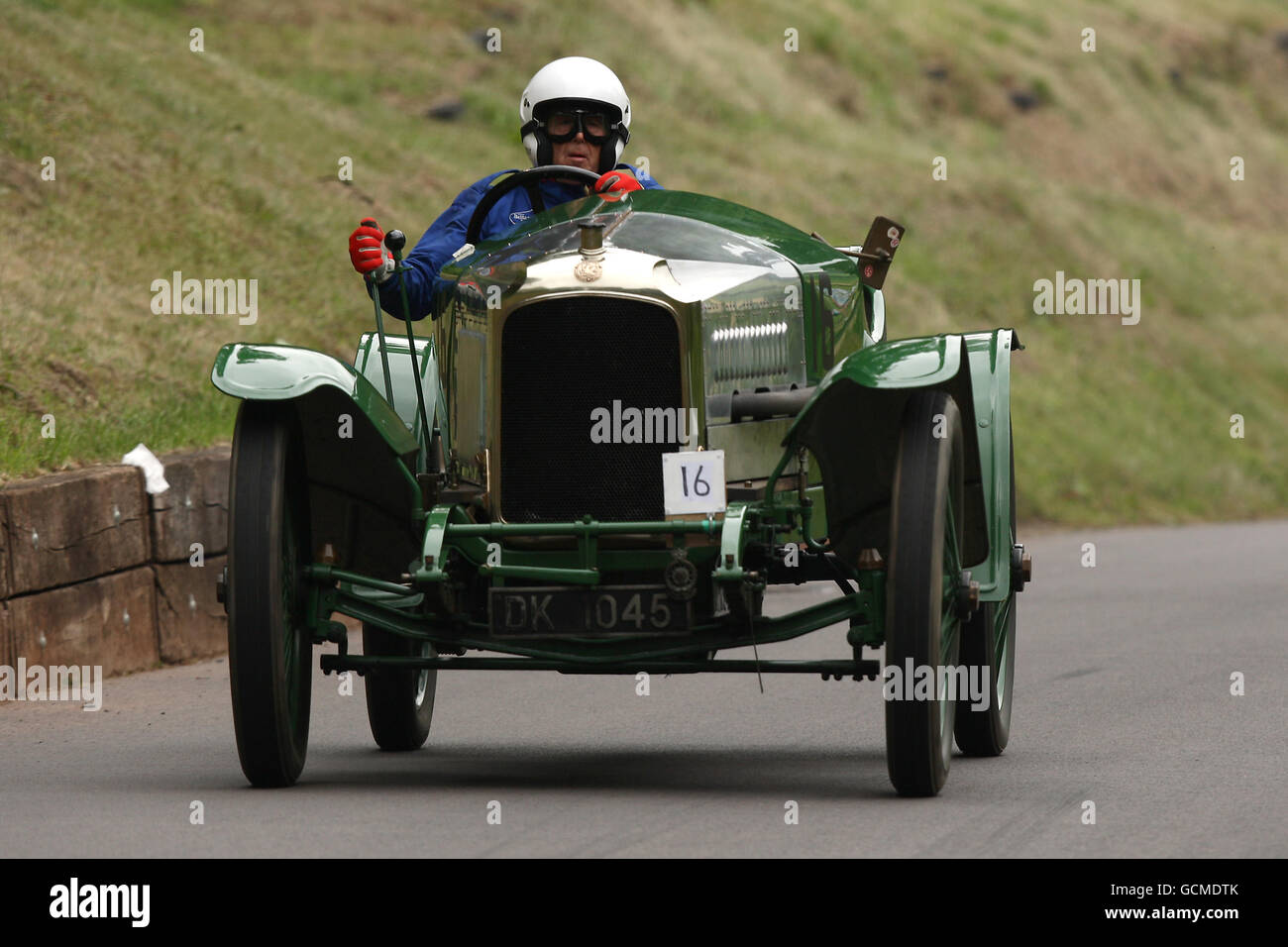 Motor Racing - The Shelsley Midsummer and Classic Meetings - Day Two - Shelsley Walsh. Mike Lemon and his 1913 Vauxhall 30-98 during Shelsley Walsh Hill Climb, Worcestershire. Stock Photo