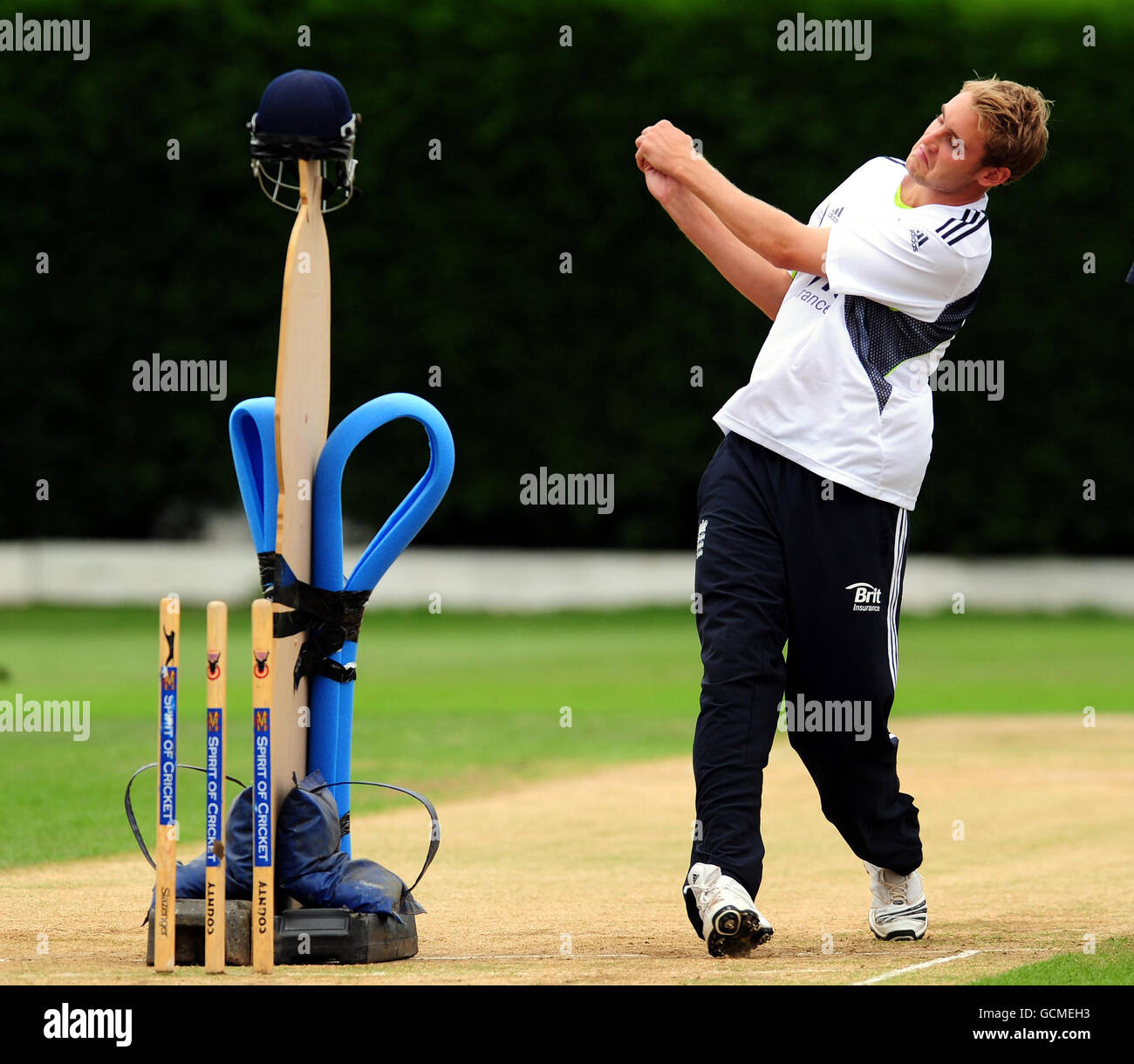 Cricket England Nets Session National Cricket Performance Centre Loughborough Stock Photo