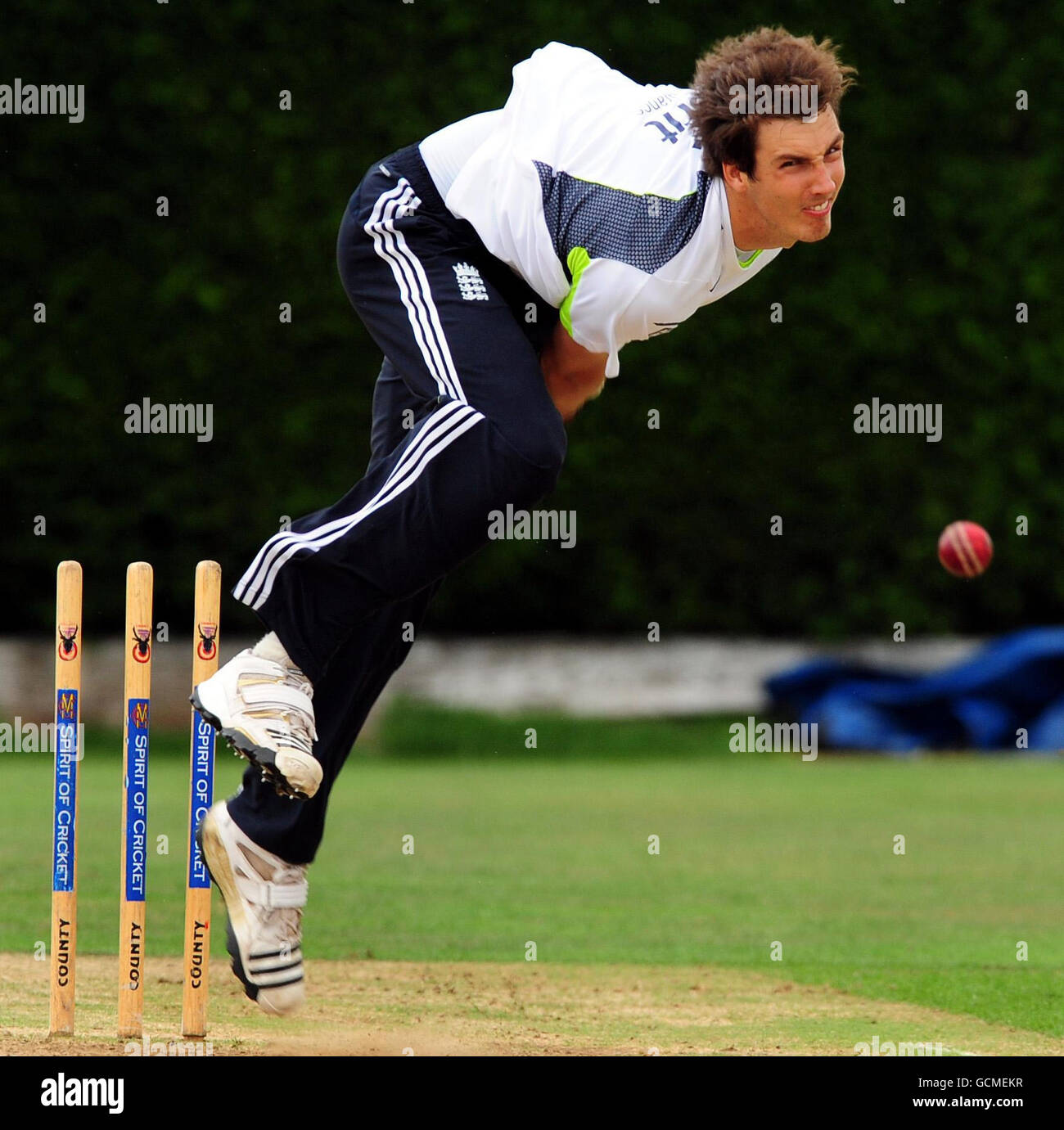 Cricket England Nets Session National Cricket Performance Centre Loughborough Stock Photo