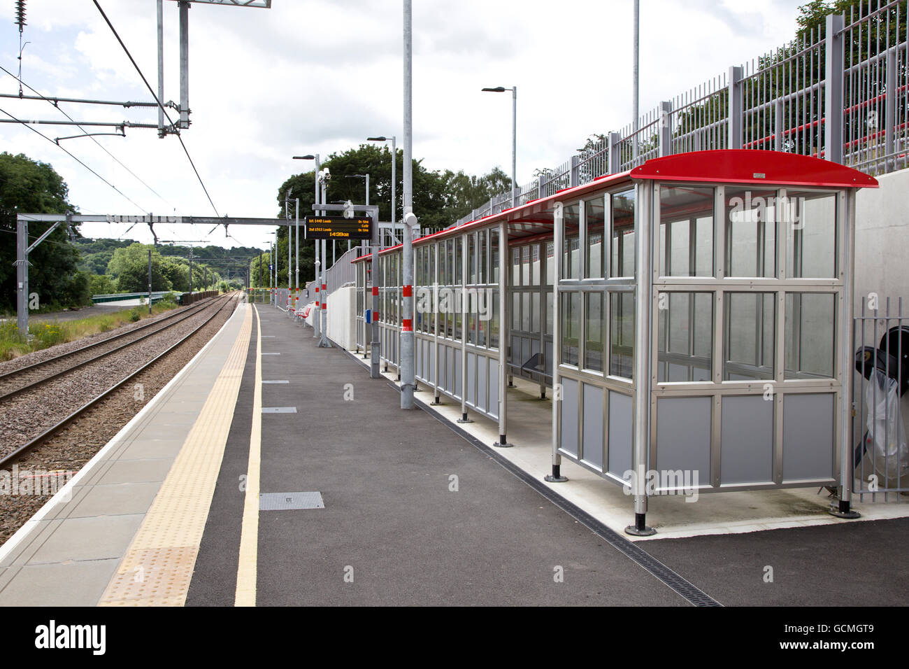 Apperley Bridge Railway Station, opened in December 2015 Stock Photo