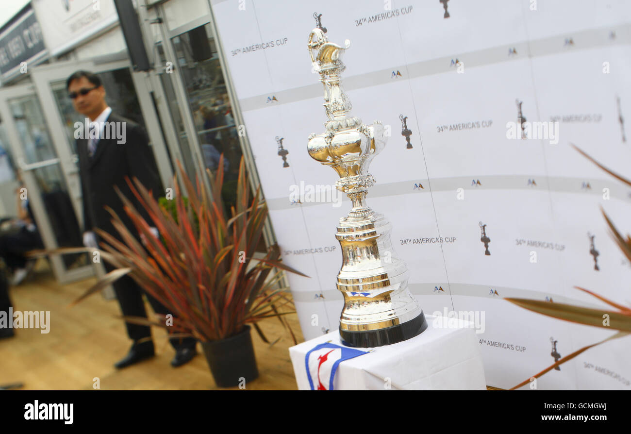 The oldest sporting trophy in the world, the America's Cup, is guarded