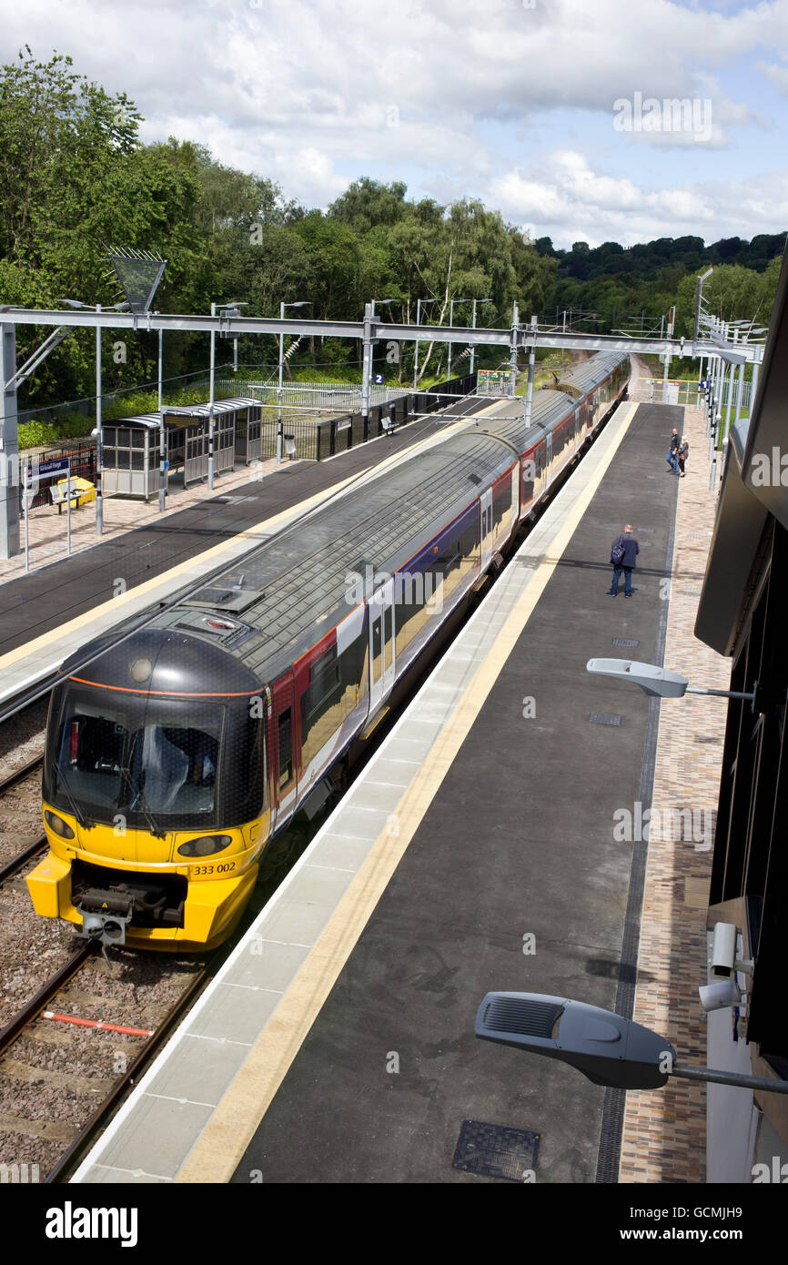 Kirkstall Forge Railway Station, opened in June 2016 Stock Photo