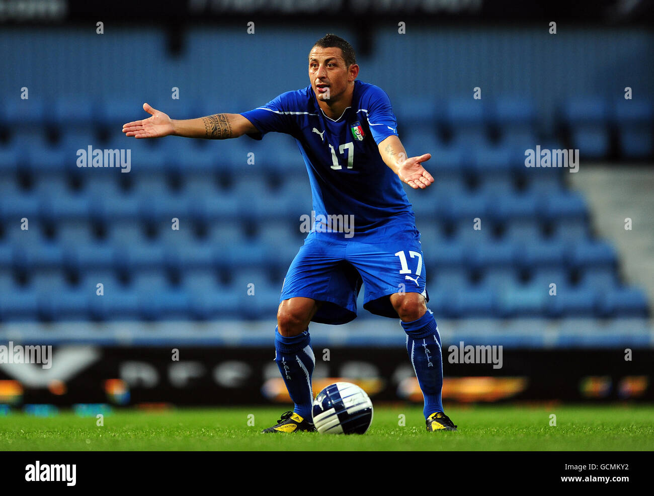 Soccer - International Friendly - Italy v Ivory Coast - Upton Park. Angelo Palombo, Italy Stock Photo
