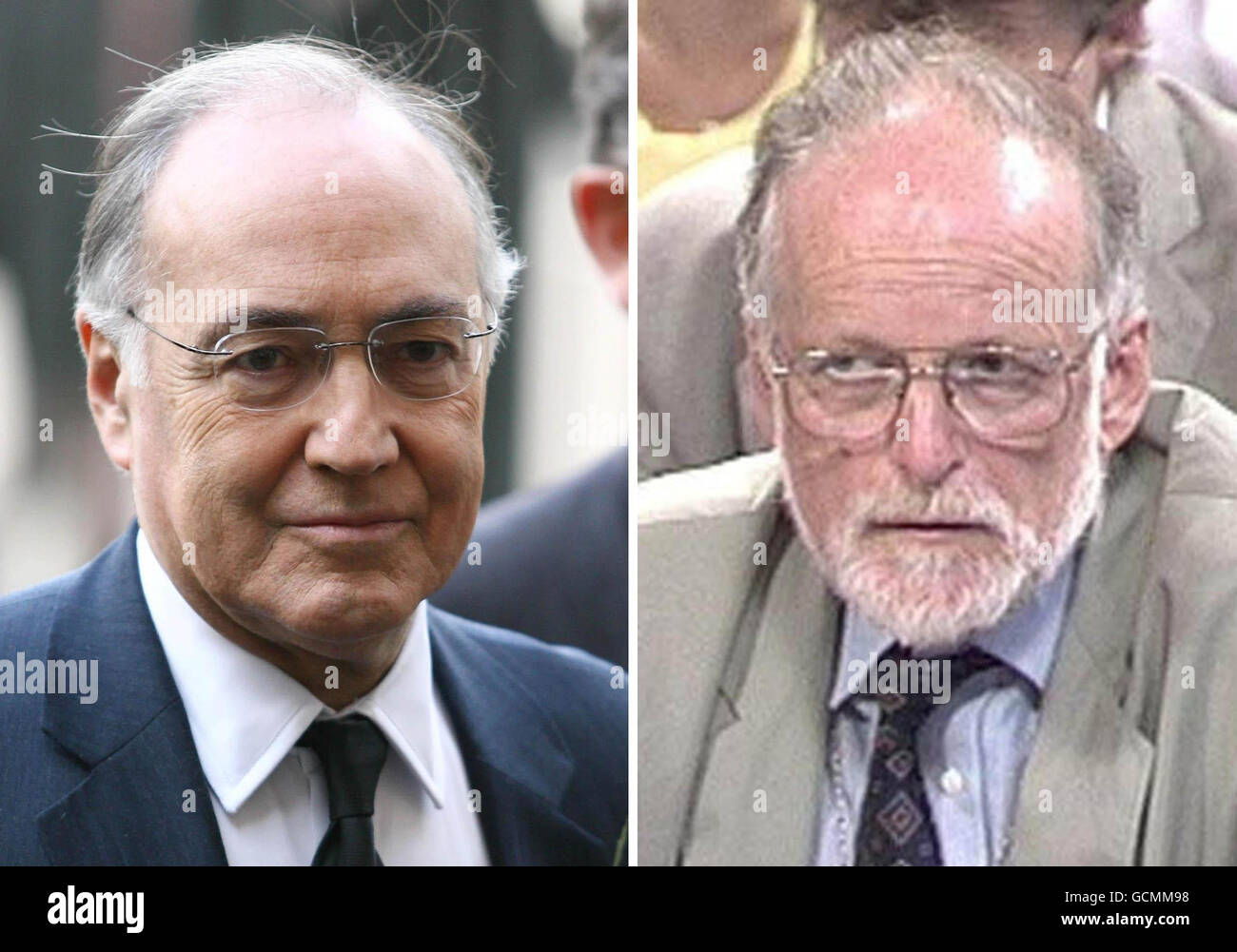 Undated file photos of Michael Howard (left) Dr David Kelly. The former Conservative leader today threw his weight behind demands for a full inquest into the death of the government weapons expert. Stock Photo