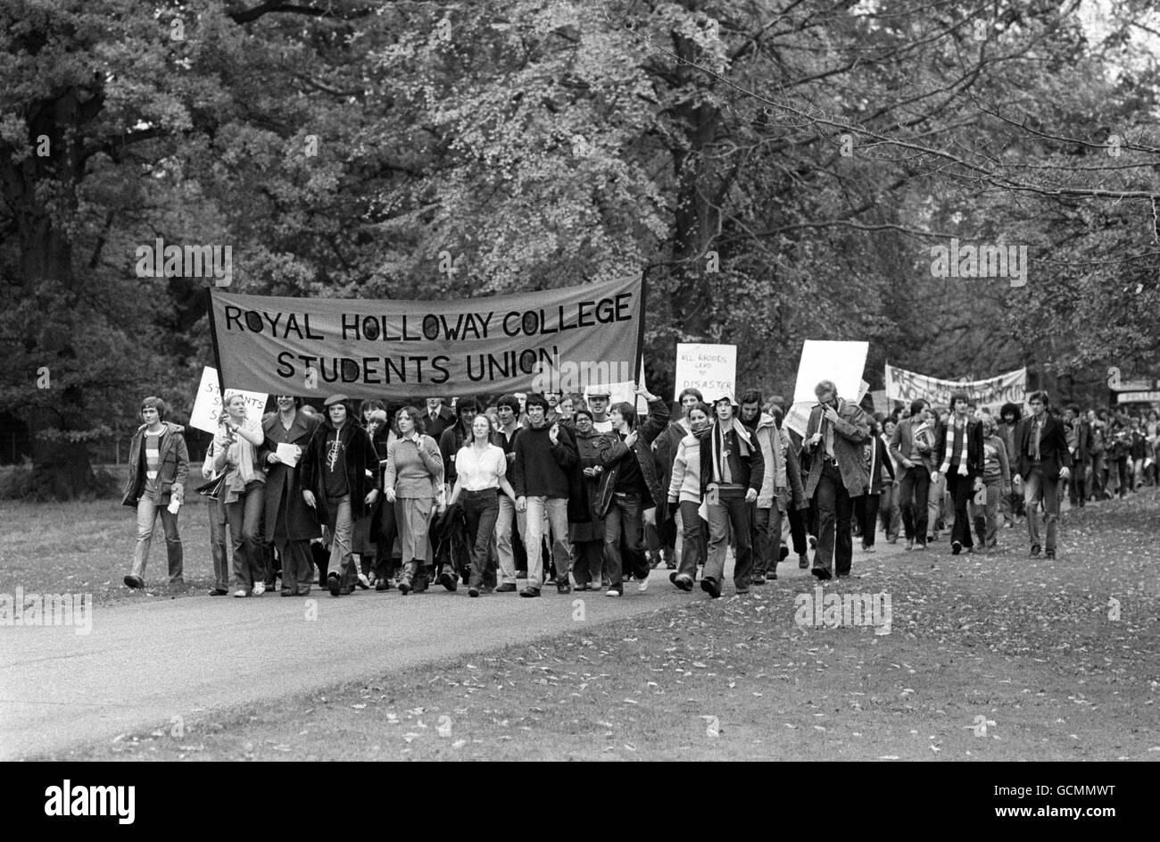 Politics - Demonstrations and Protests - Students - Stock Photo
