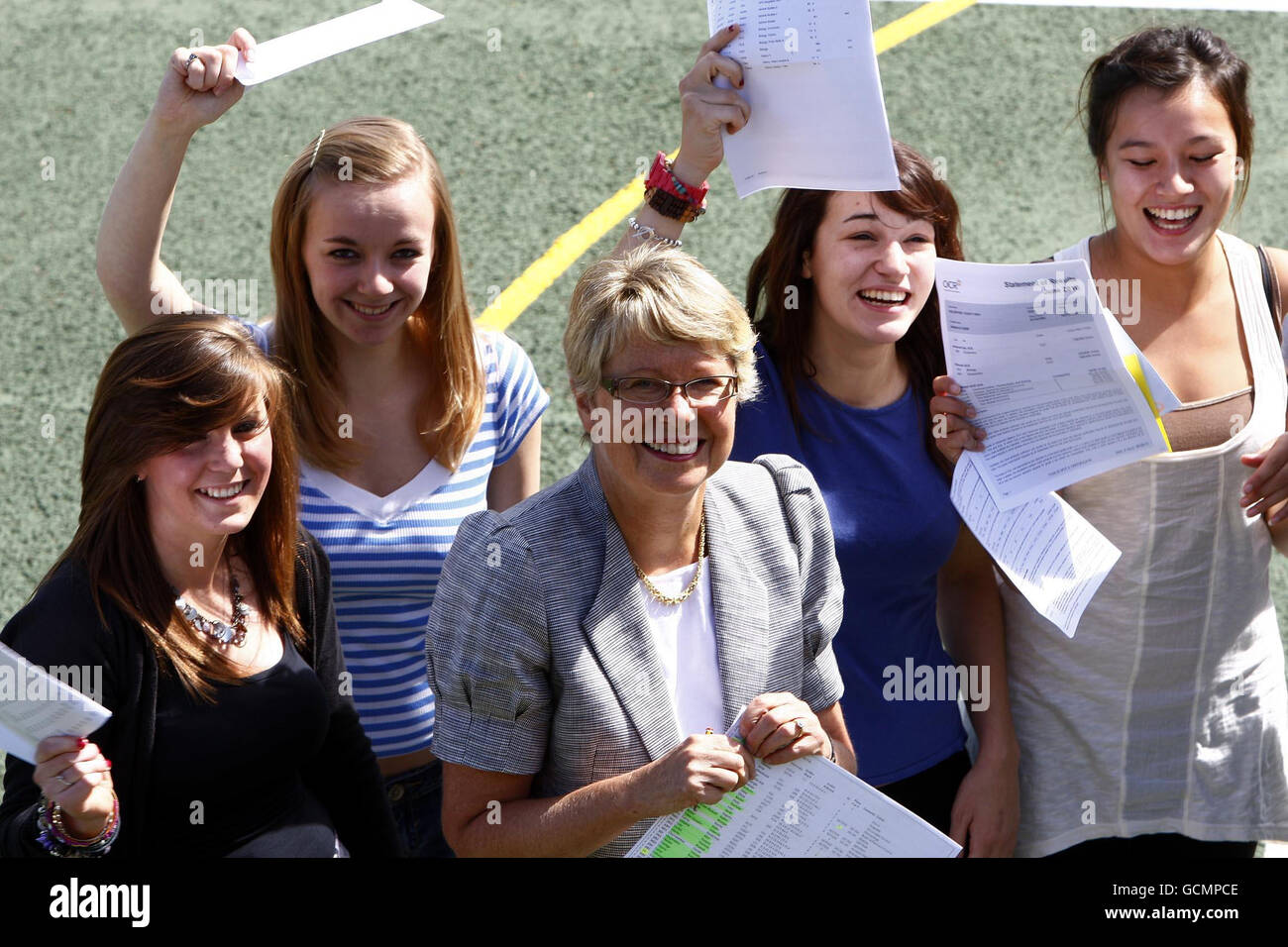 Celebrate receiving a level results hi-res stock photography and images ...
