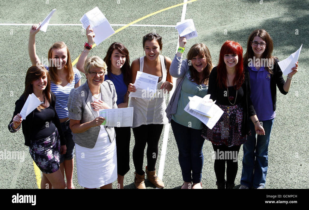 Celebrate receiving a level results hi-res stock photography and images ...