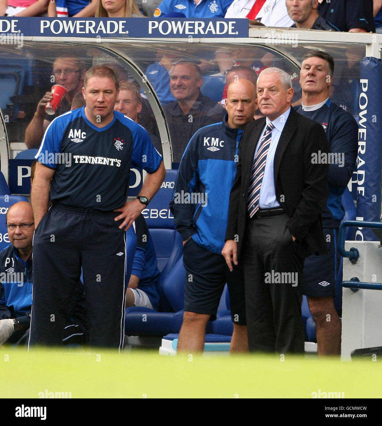 Rangers assistant manager Ally McCoist (left), first team coach Kenny