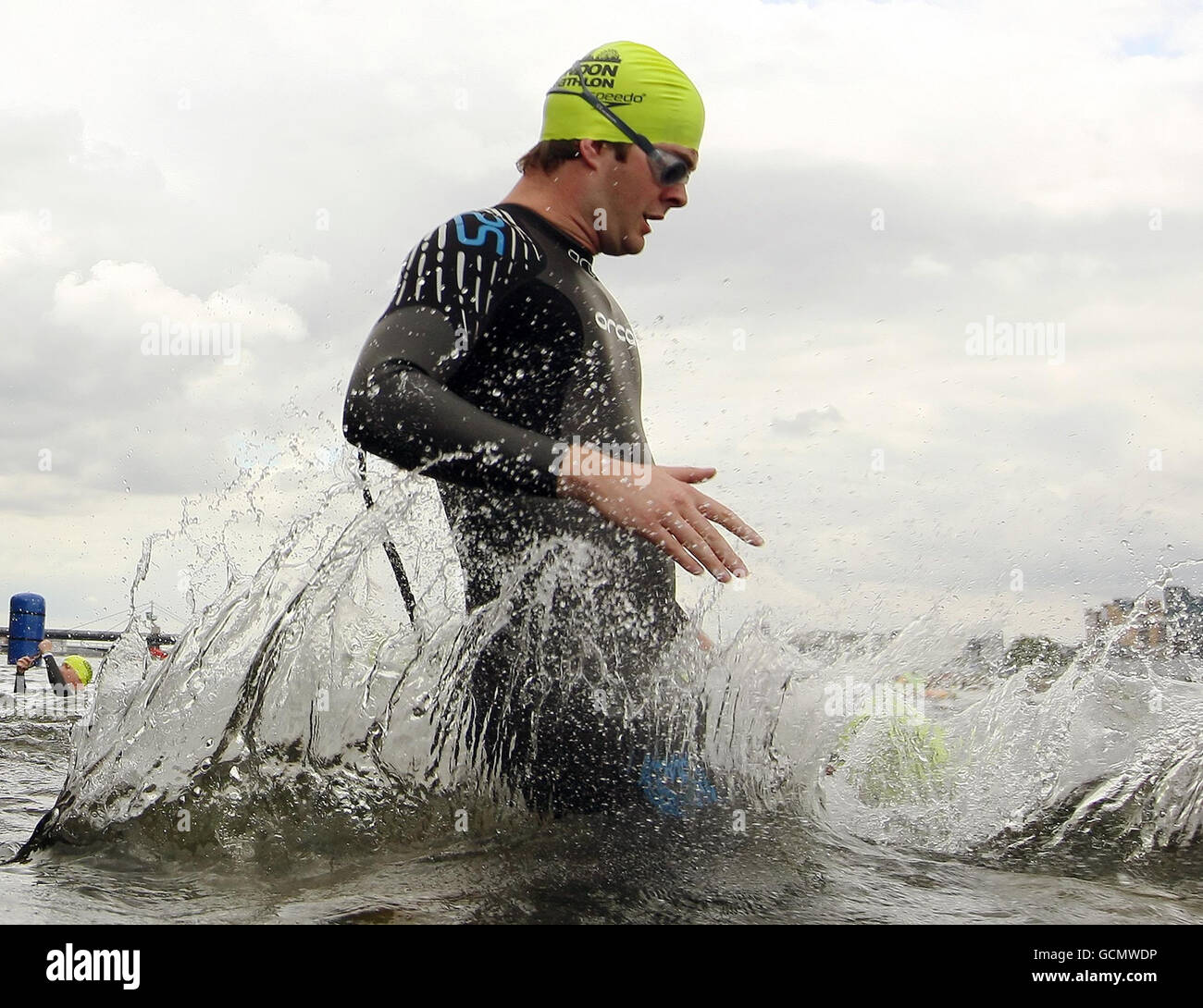 Triathlon Challenger World London Triathlon London Stock Photo Alamy