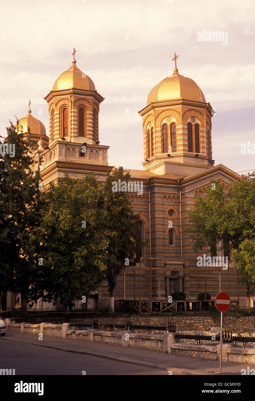 a smal church in the city of Bucharest in Romania in east europe. Stock Photo