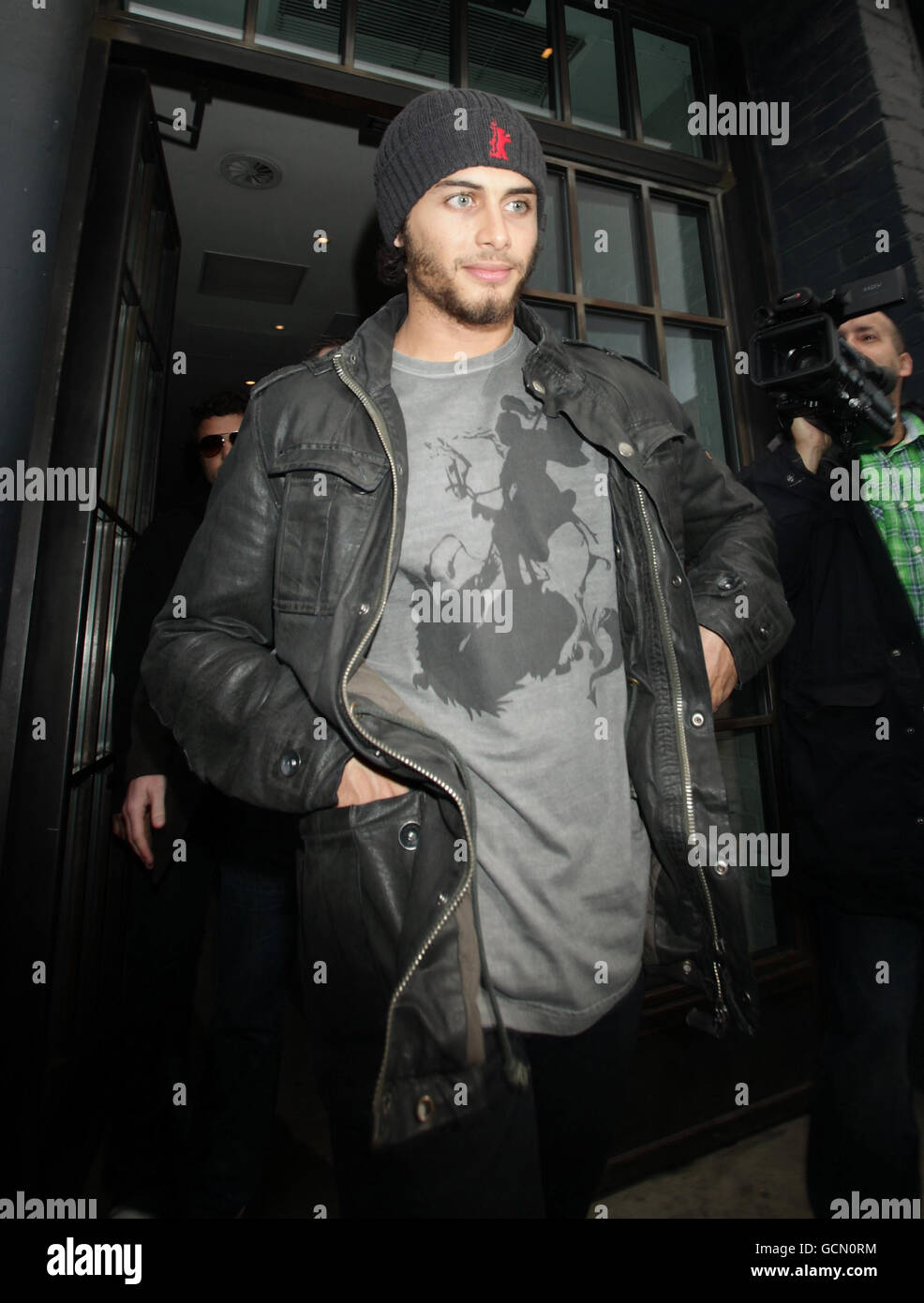 Jesus Luz arriving for Madonna's birthday party at Shoreditch House in east London. Stock Photo