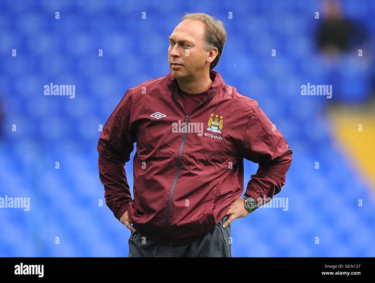 Soccer - Barclays Premier League - Tottenham Hotspur v Manchester City - White Hart Lane. David Platt, Manchester City Coach Stock Photo