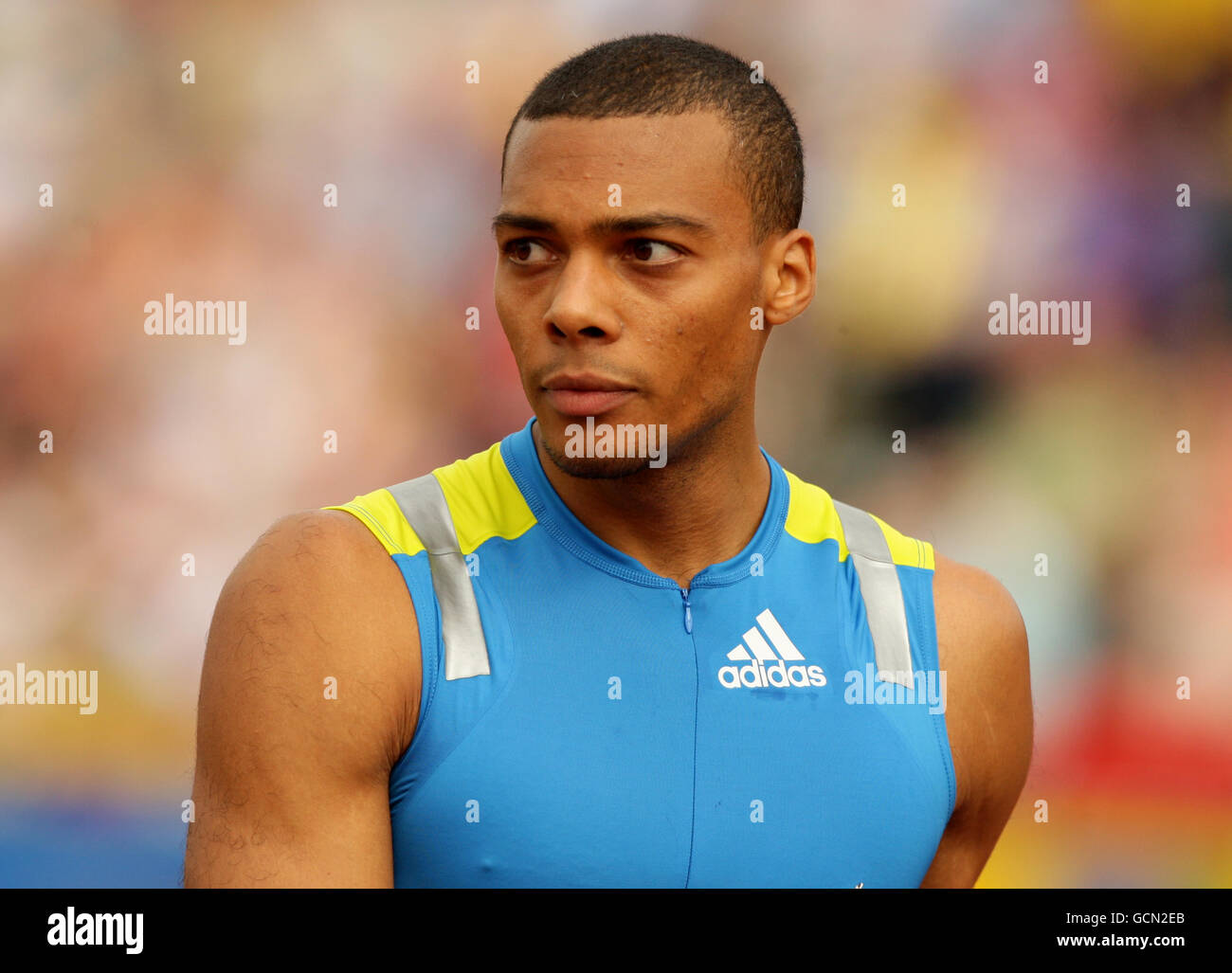 Athletics Aviva British Grand Prix Gateshead Stadium. Great Britain's William Sharman during