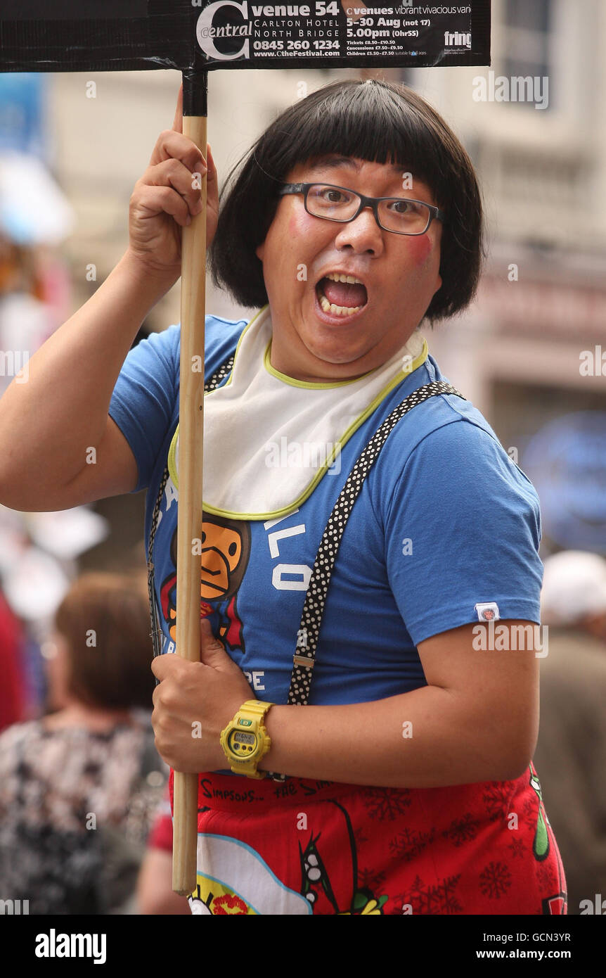 Edinburgh Fringe Festival Stock Photo Alamy