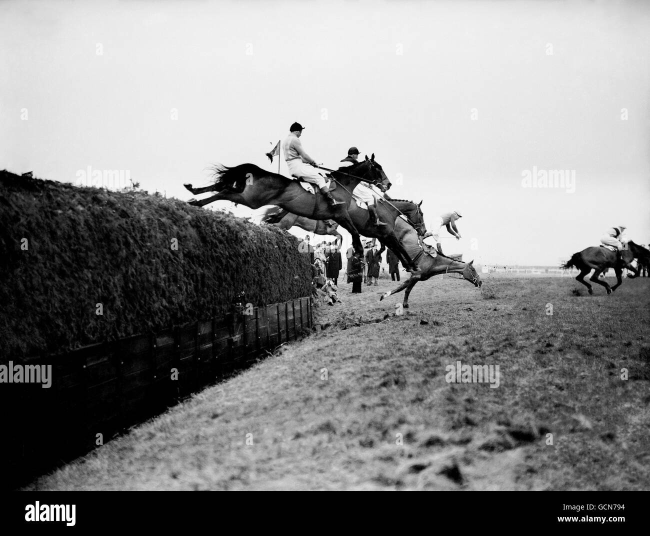 Horse Racing - Grand National - Aintree Racecourse Stock Photo