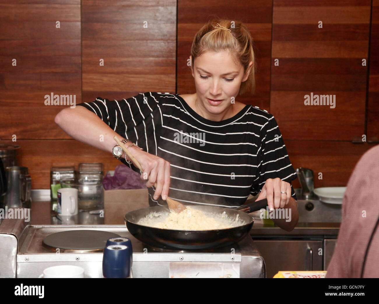 Cooks breakfast scrambled eggs bloody marys hires stock photography