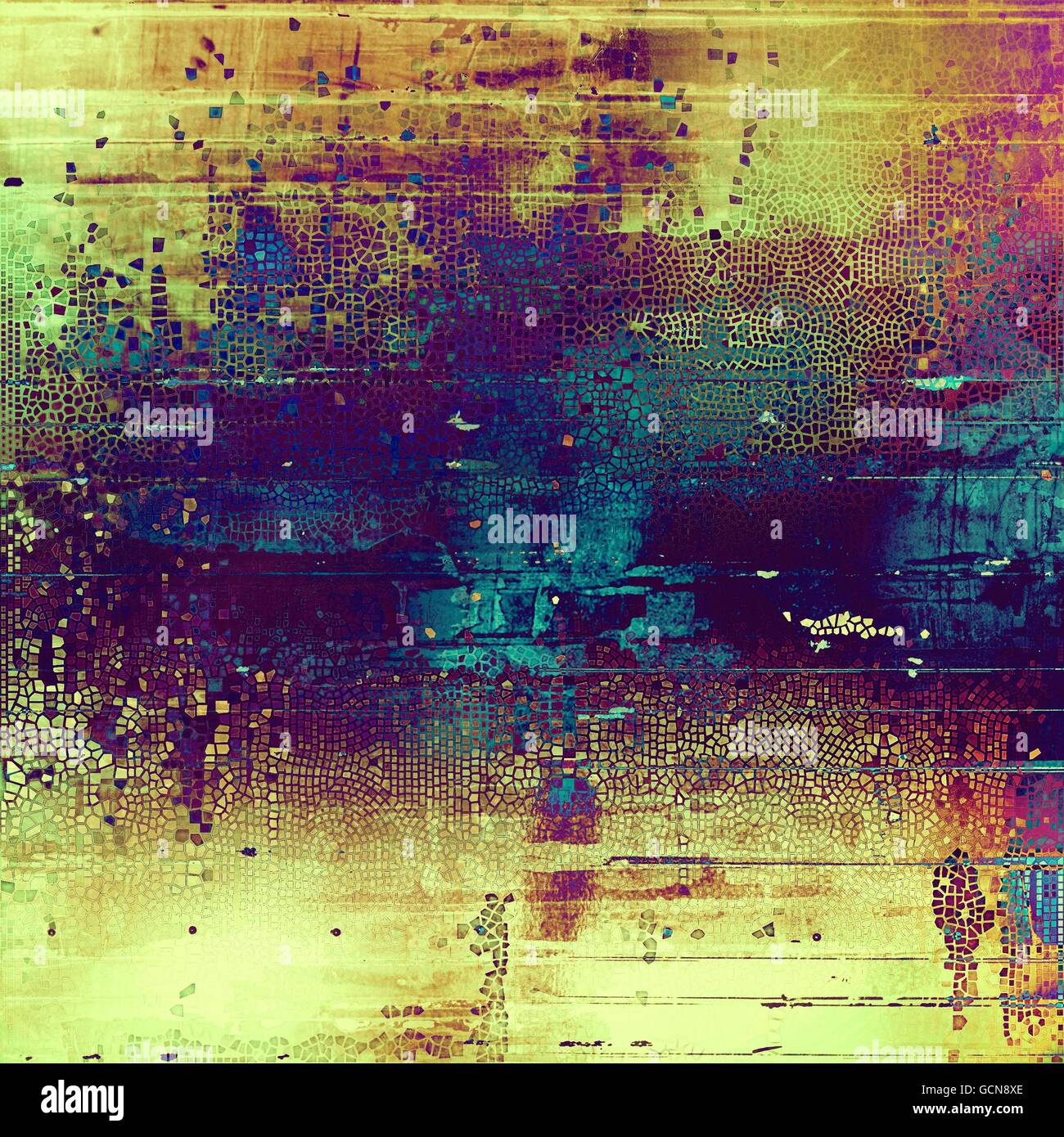 Vintage design background - Grungy style ancient texture with different ...