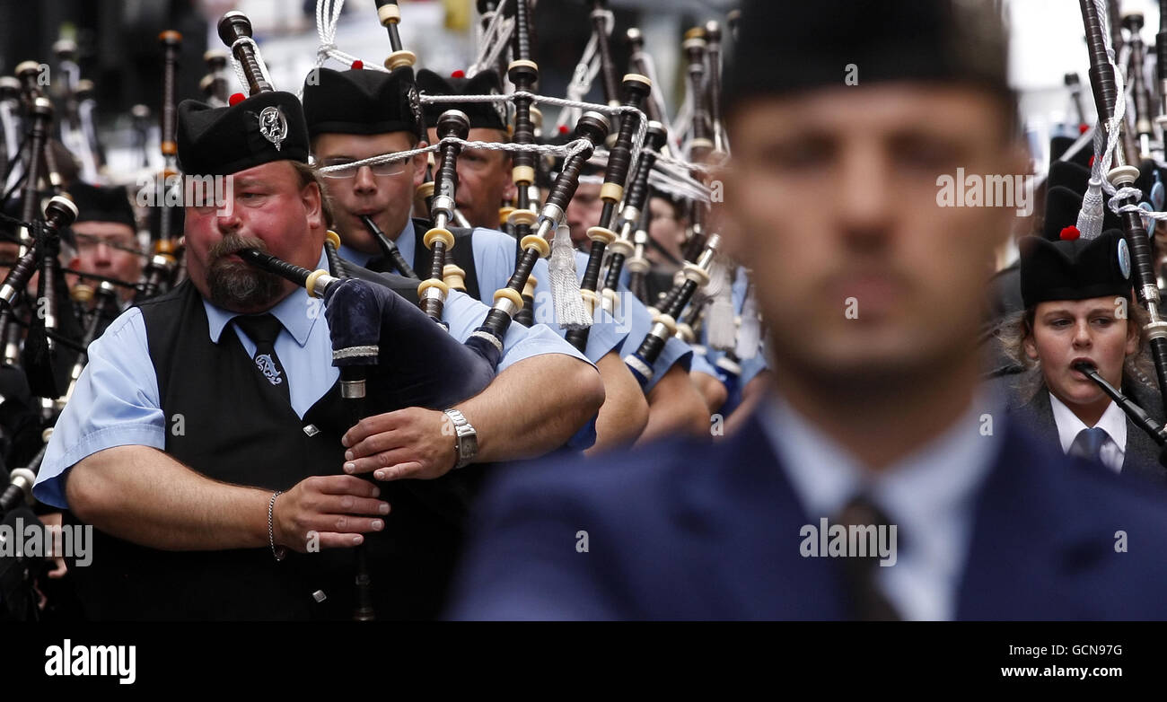 World Pipe Band Championships Stock Photo Alamy