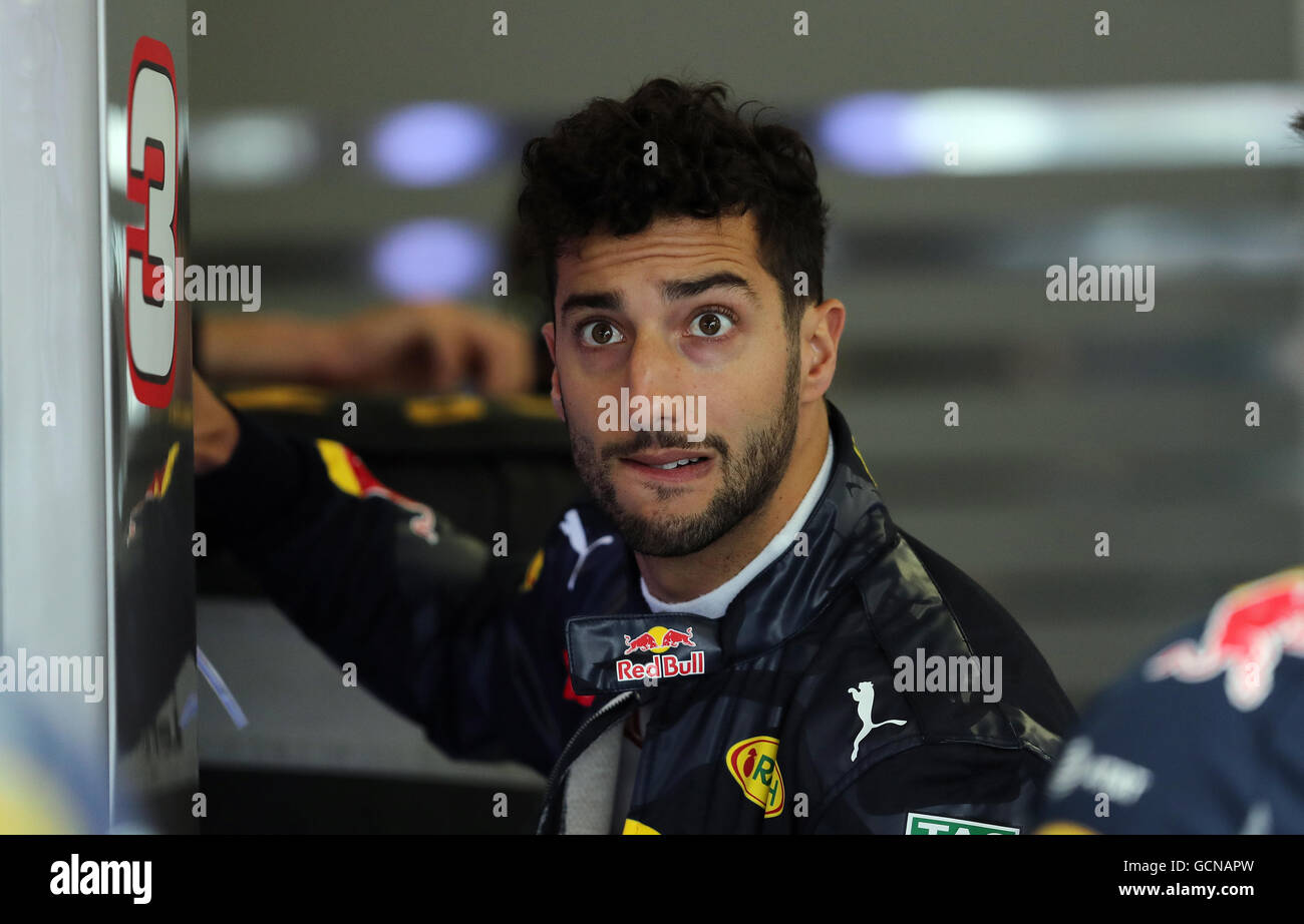 Red Bull's Daniel Ricciardo during third practice for the 2016 British ...