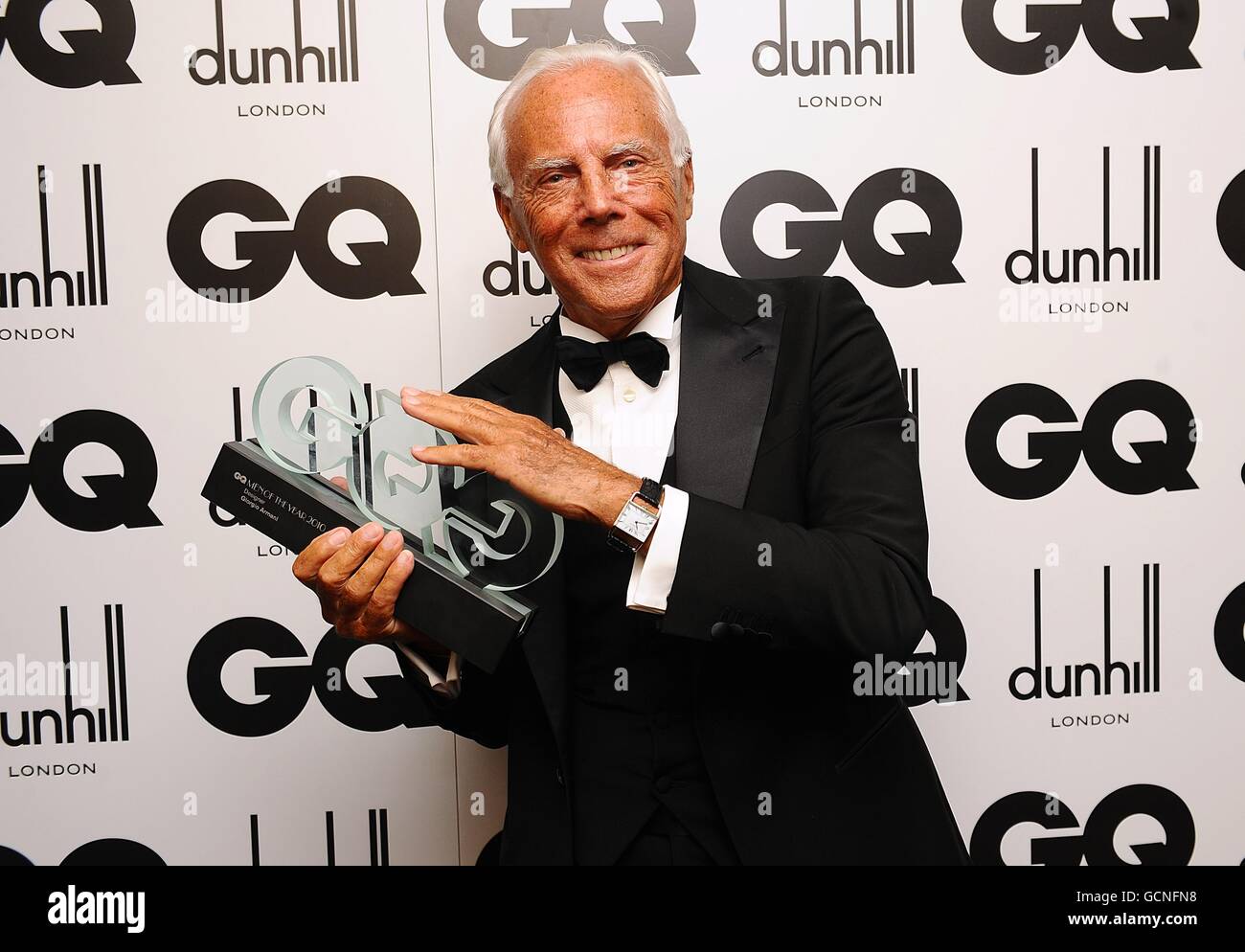 Giorgio armani with his designer of the year award hi-res stock photography  and images - Alamy