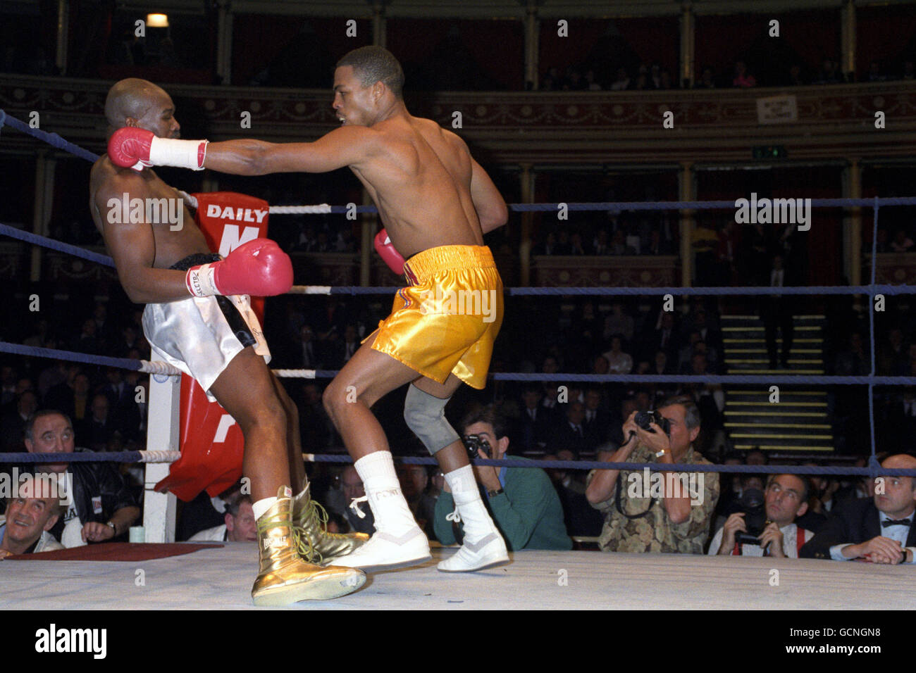 Boxing WBO Middleweight Title Fight John Mugabi v Gerald McClellan