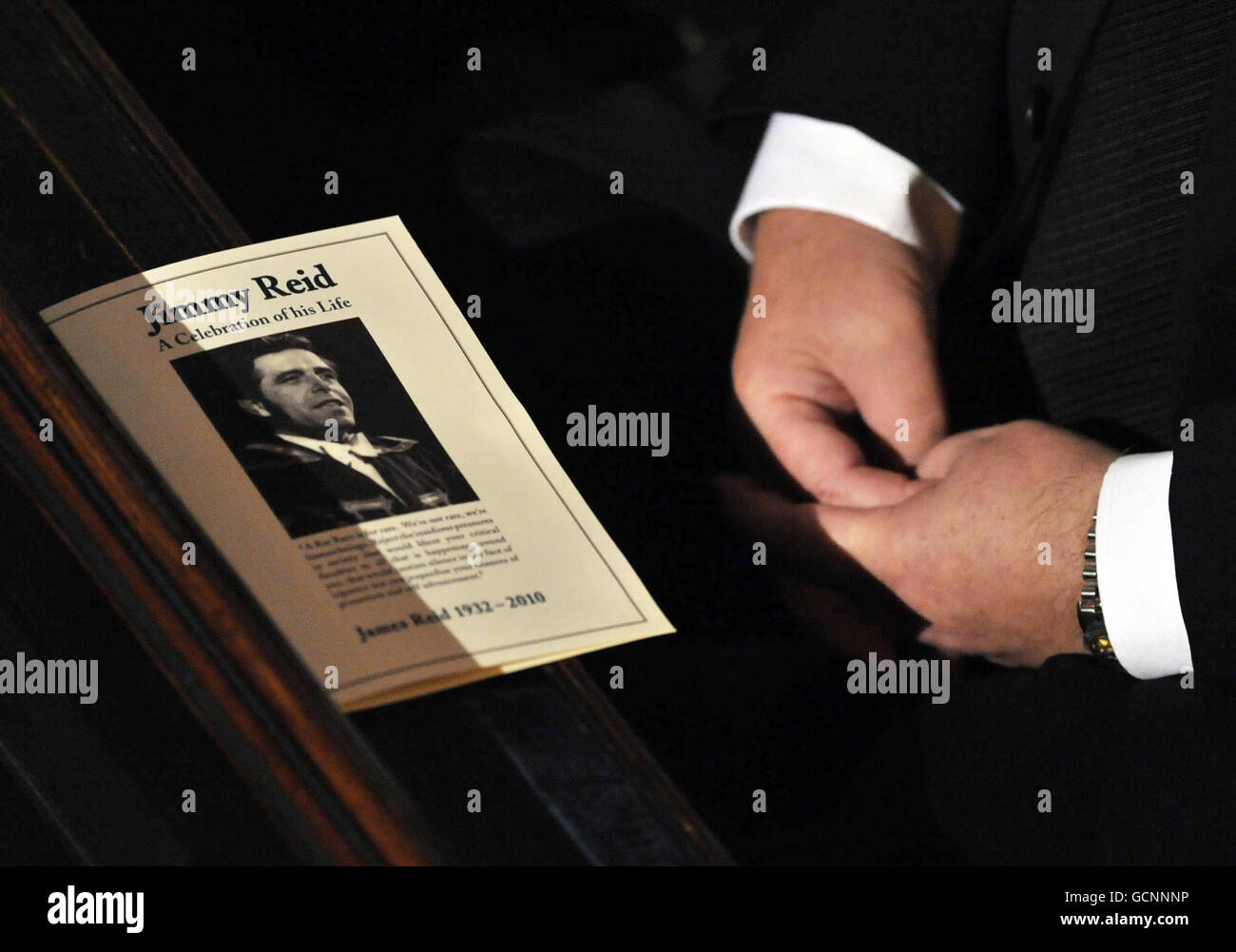 The order of service at the funeral of the shipyard union leader Jimmy