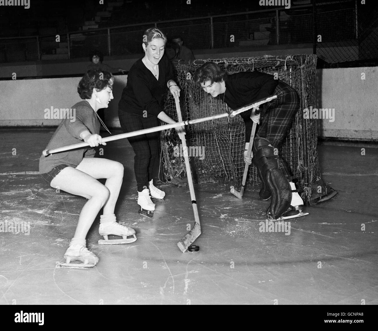 Ice Hockey - New Girls Team - London Stock Photo
