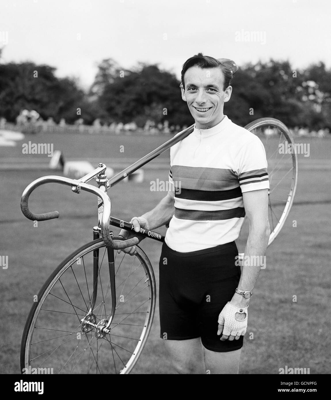 Norman Sheil, the new world pursuit champion, at Herne Hill, London. Stock Photo