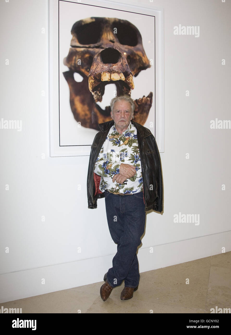 Photographer and artist David Bailey during the private view of 'David Bailey Sculpture +' at Pangolin London, York Way, London. Stock Photo