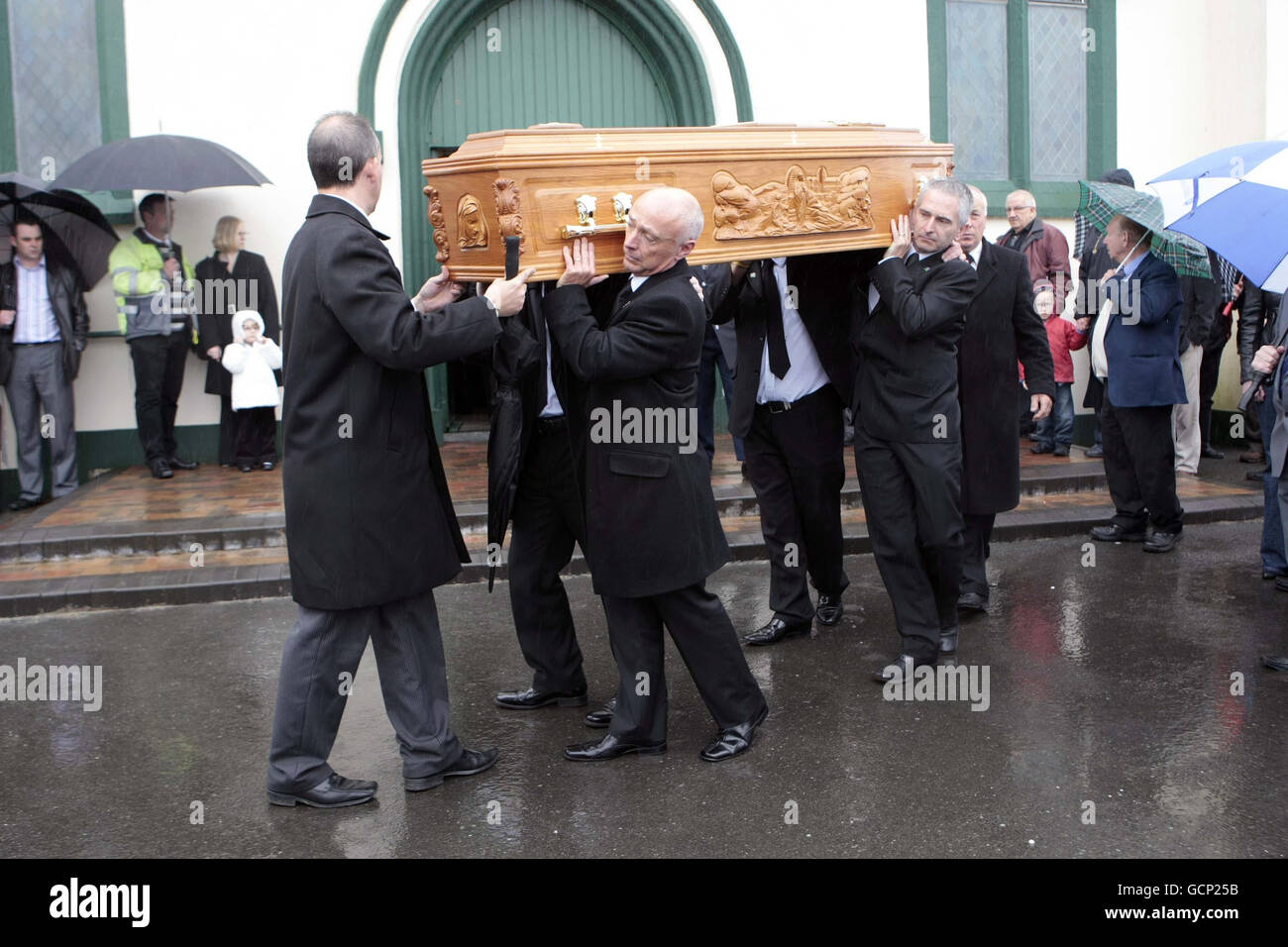 Charlie Armstrong funeral Stock Photo Alamy