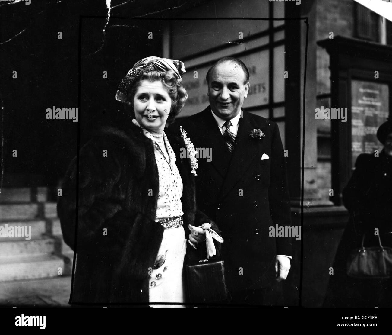 Wedding - Collins and Sir Bernard Docker - Carton Hall, London Stock Photo