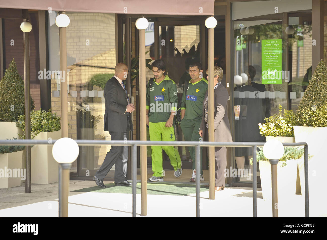 s hotel in Taunton, Somerset. PRESS ASSOCIATION Photo. Picture date: Tuesday August 31, 2010. Four Pakistan cricketers accused of involvement in an alleged betting scam may be asked to withdraw from the remainder of the team's tour of England and Wales while the investigation continues. See PA story POLICE Cricket. Photo credit should read: Ben Birchall/PA Wire Stock Photo