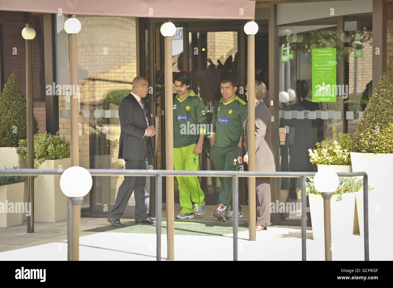 s hotel in Taunton, Somerset. PRESS ASSOCIATION Photo. Picture date: Tuesday August 31, 2010. Four Pakistan cricketers accused of involvement in an alleged betting scam may be asked to withdraw from the remainder of the team's tour of England and Wales while the investigation continues. See PA story POLICE Cricket. Photo credit should read: Ben Birchall/PA Wire Stock Photo