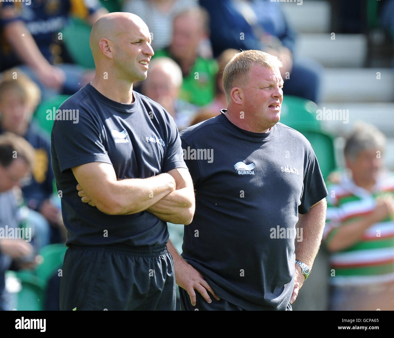Northampton saints coaches jim mallinder and dorian west hires stock