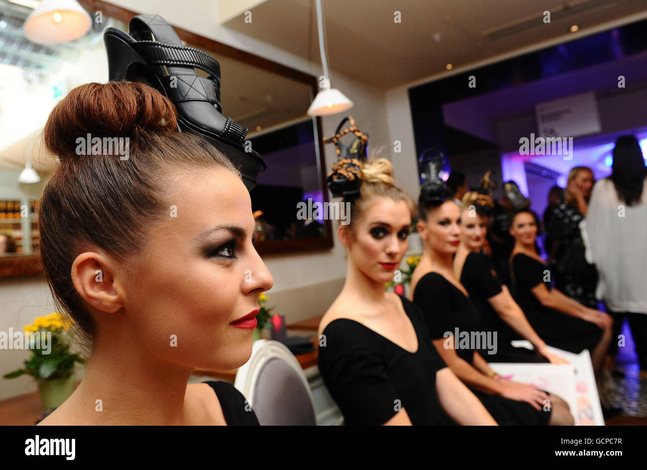 The Shoe Galleries London. Models during a private view of The Shoe