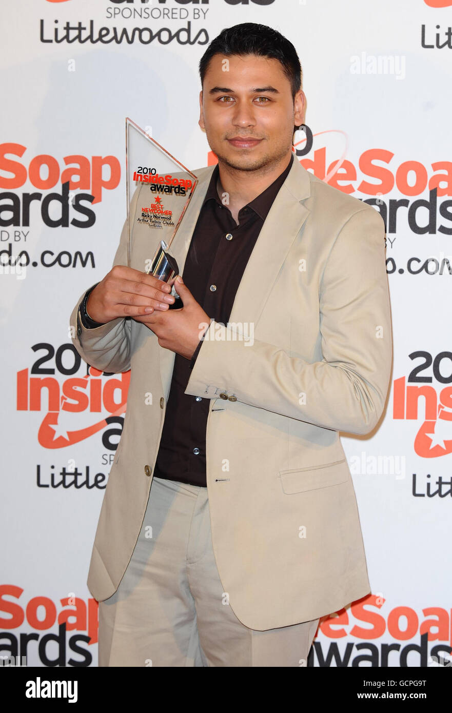 Ricky September Actor Actor Ricky Norwood from EastEnders wins the Best Newcomer Award at the ...