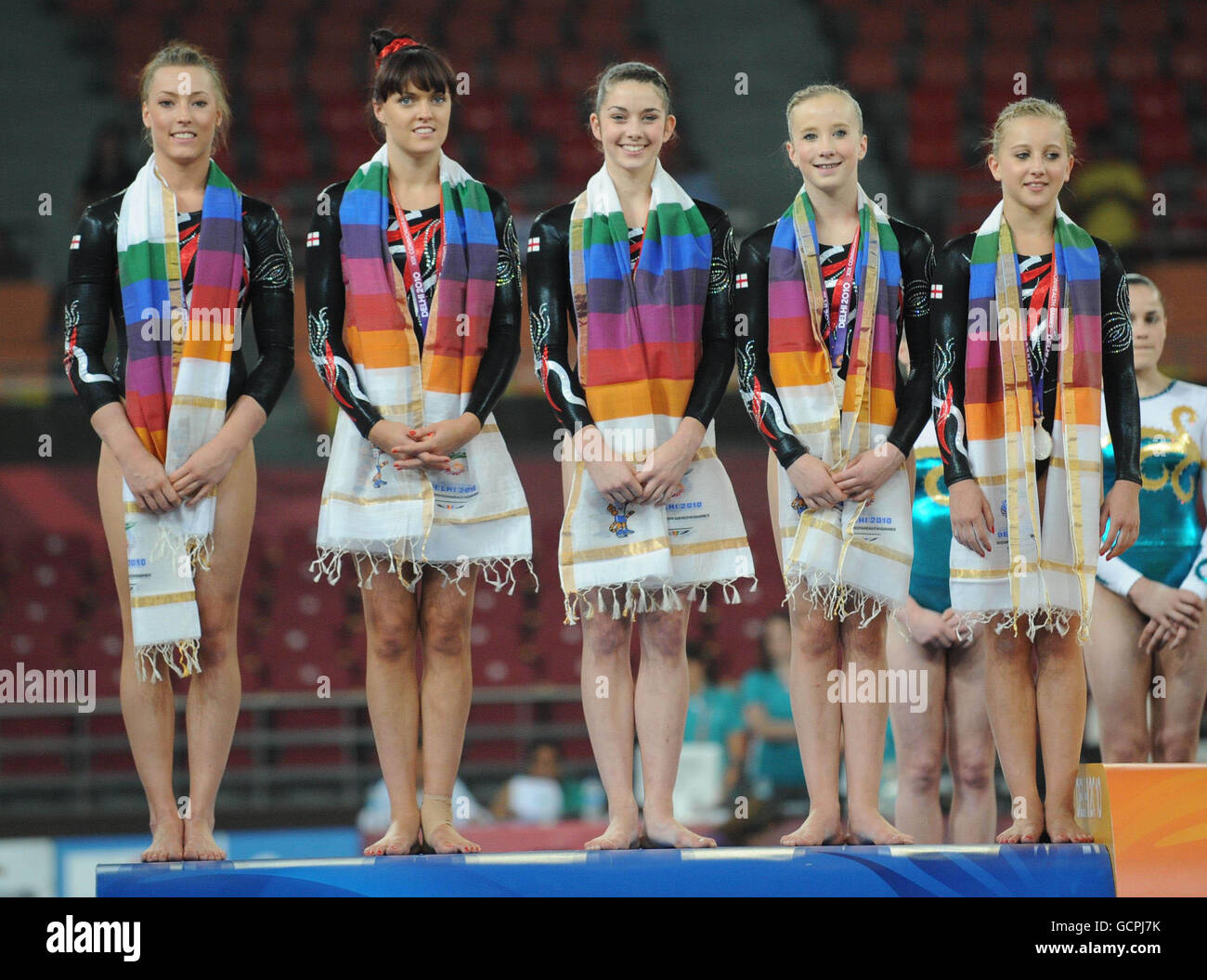 The england artistic gymnastic team left to right imogen cairns hires