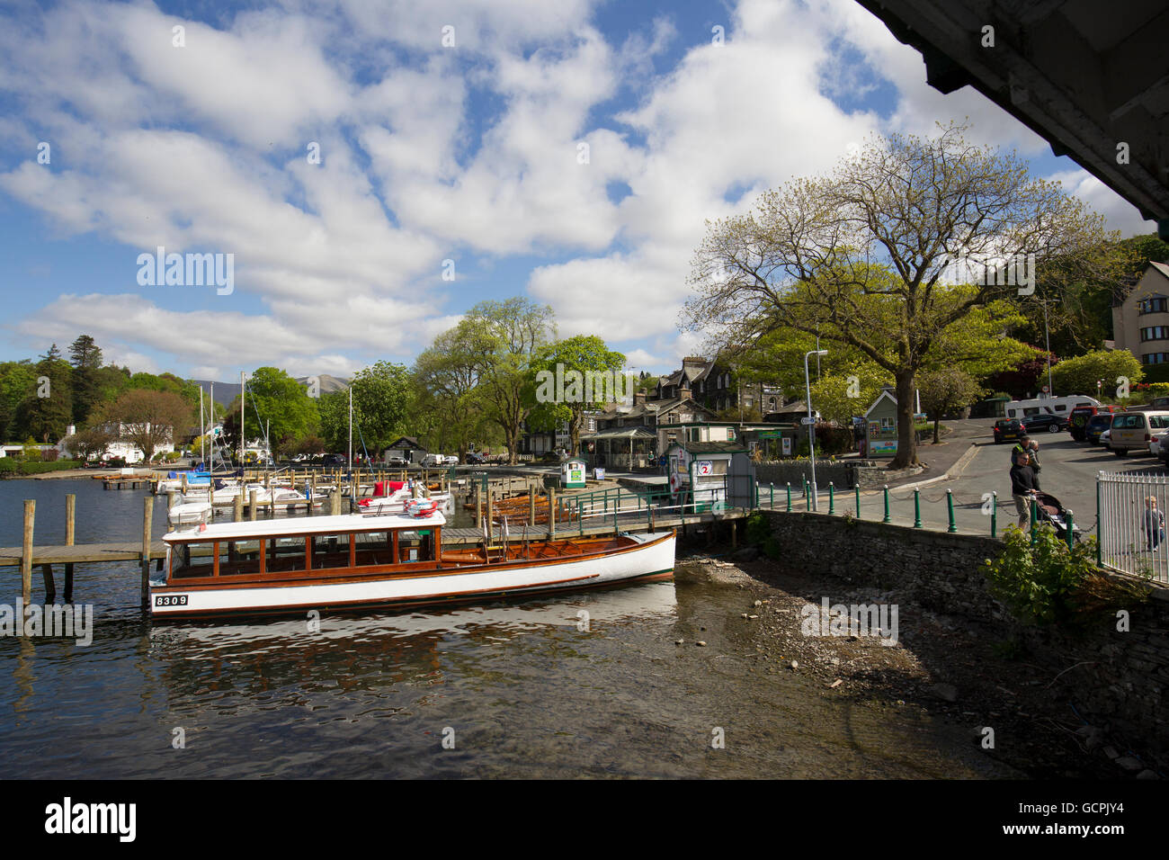 Waterhead Ambleside Lake Windermere traditional wooden rowing boats