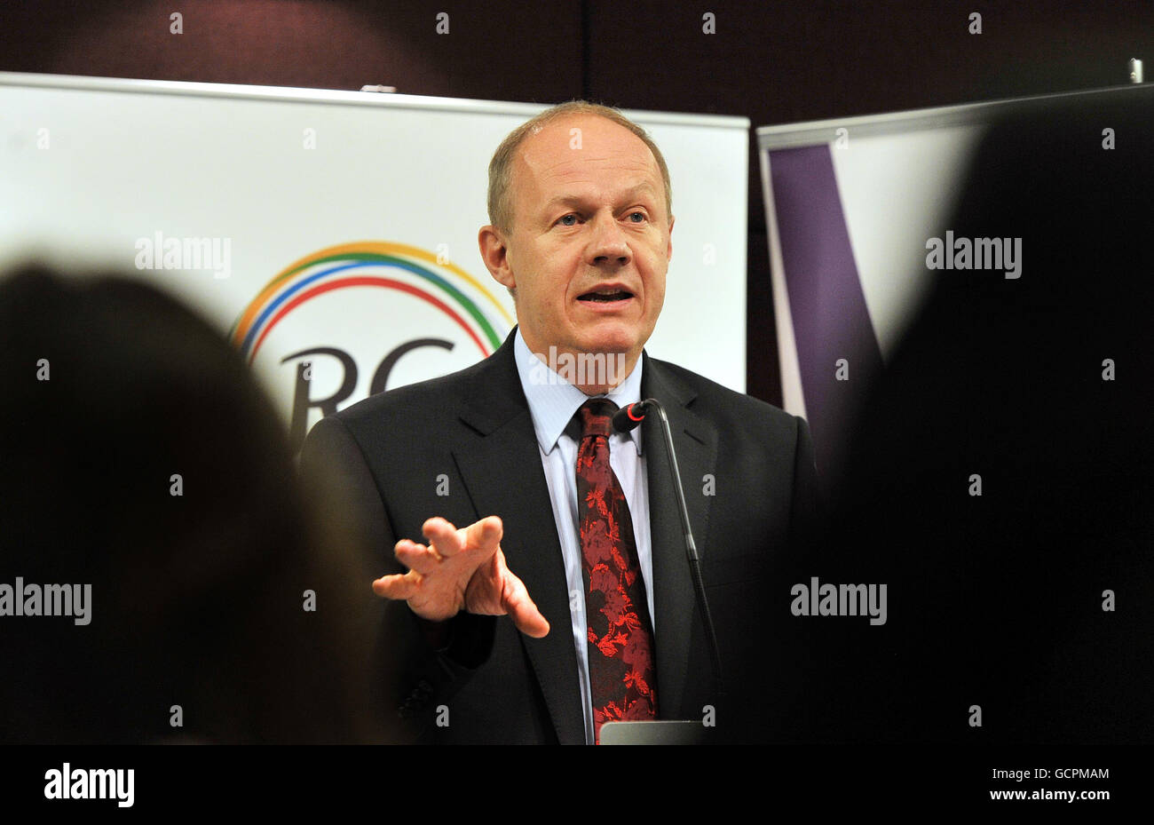 Immigration minister Damian Green addresses members of the Royal Commonwealth Society on the subject of immigration, at the Society's central London building. Stock Photo