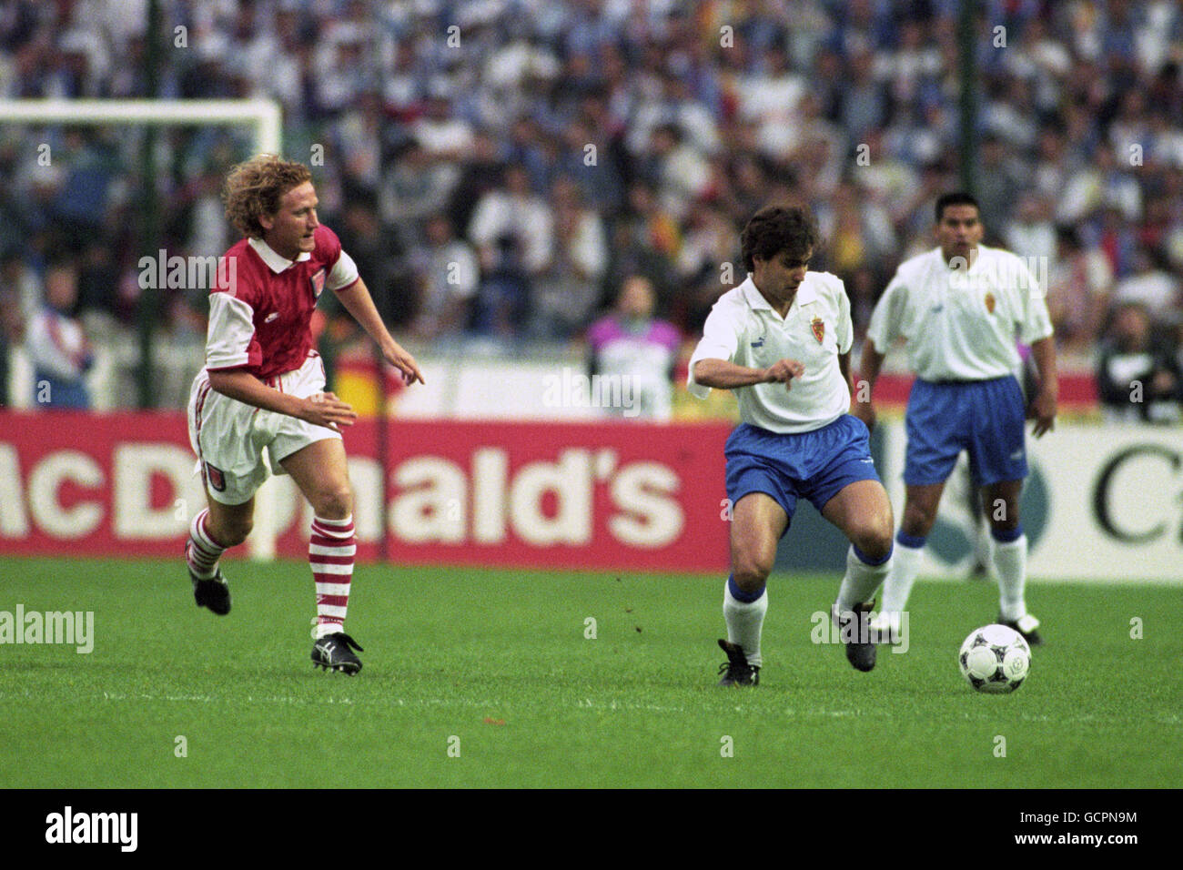 Soccer Cup Winners' Cup Final Arsenal v Real Zaragoza Parc des