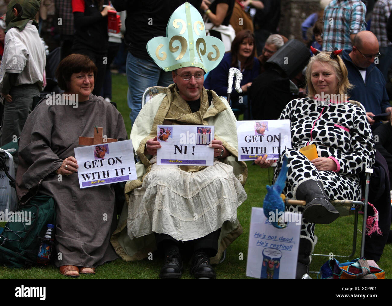 People dress in Monty Python costumes, at the First Farewell Monty ...