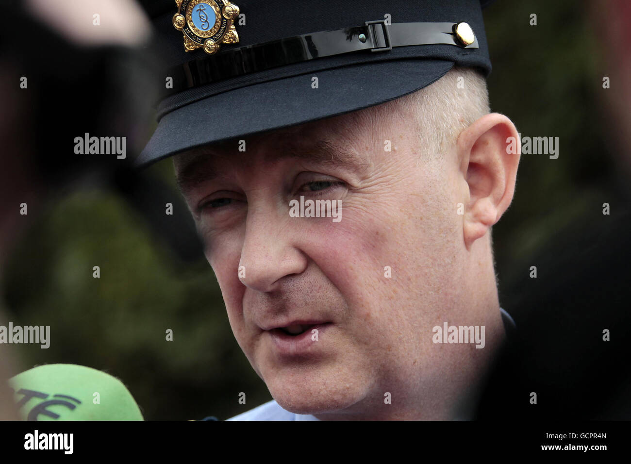 Superintendent Mark Curran talks to the media at the scene on Station ...