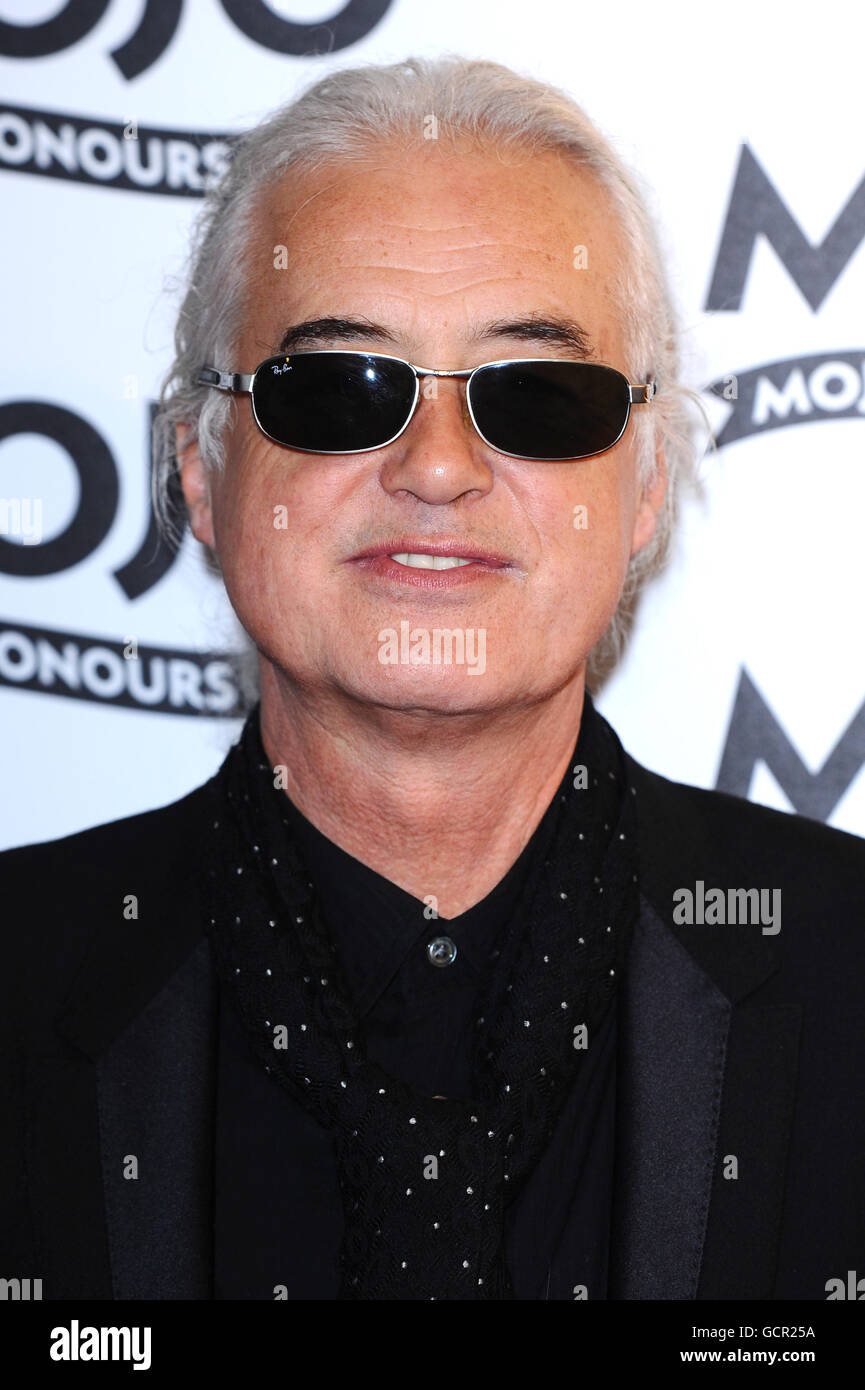 Jimmy Page arrives at the MOJO Awards held at the Brewery in London. PRESS ASSOCIATION photo. Picture date: Thursday 10th June 2010. Photo credit should read: Ian West/PA Stock Photo