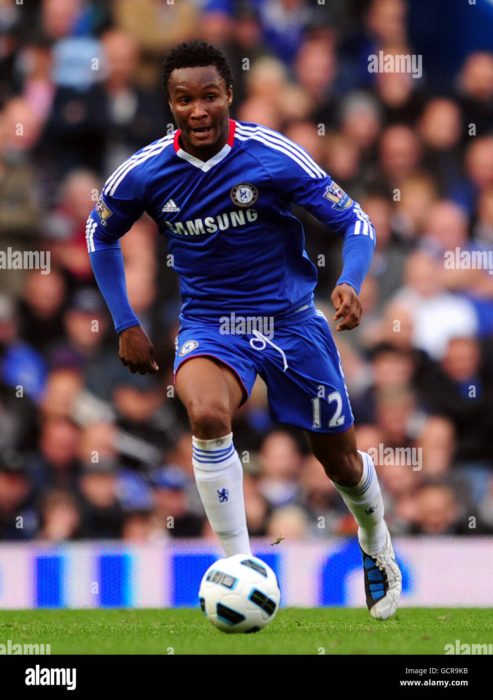 Soccer - Barclays Premier League - Chelsea v Arsenal - Stamford Bridge. John Obi Mikel, Chelsea Stock Photo