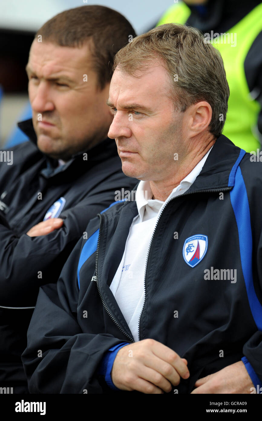 Soccer - npower Football League Two - Chesterfield v Crewe Alexandra - B2net Stadium. John Sheridan, Chesterfield manager Stock Photo